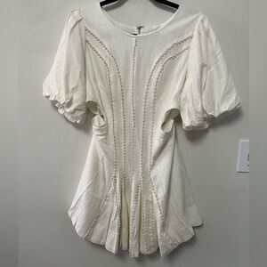 Lena White Pearl Dress